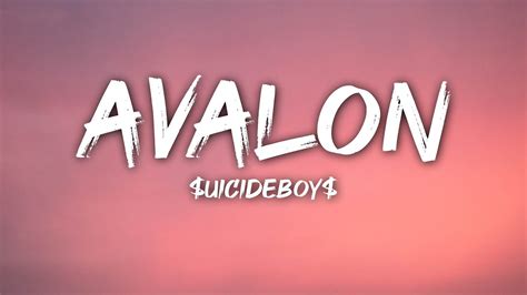 avalon lyrics|paris lyrics $uicideboy$.